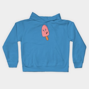 A cute smiling popsicle Kids Hoodie